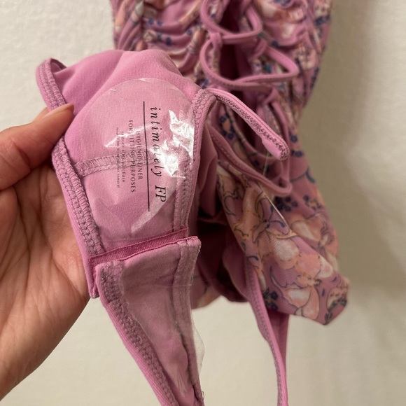 NWT Free People Milkshake Mesh Butterfly Ruched Bodysuit - Picture 6 of 8